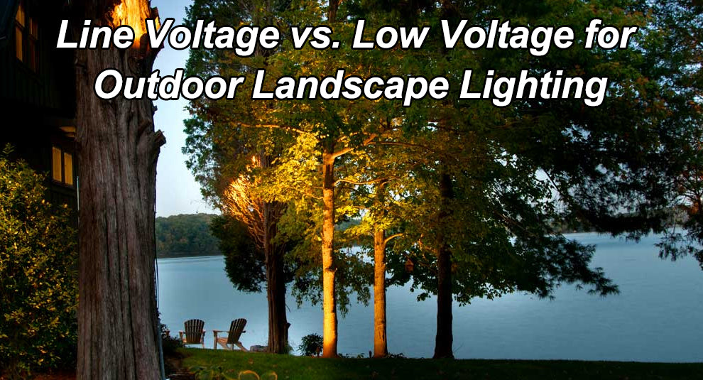 Line voltage landscape spotlight on sale
