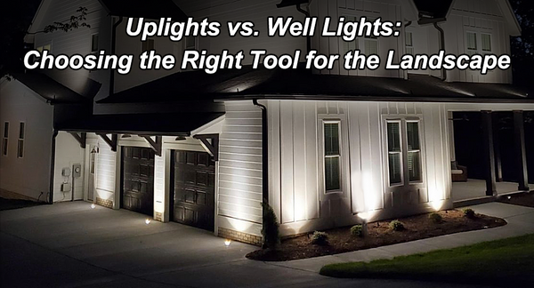 Uplights vs. Well Lights: Choosing the Right Tool for the Landscape