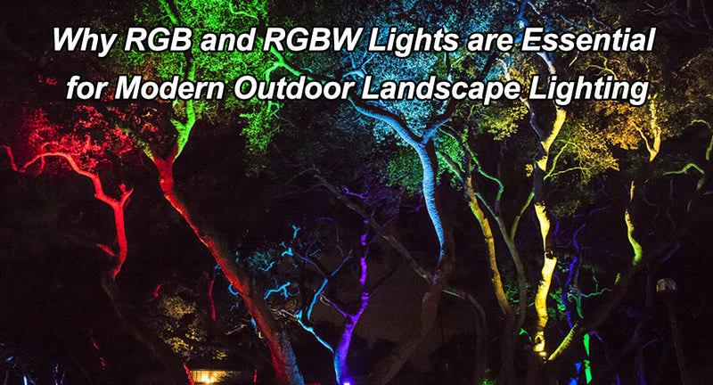 Why RGB and RGBW Lights are Essential for Modern Outdoor Landscape Lighting
