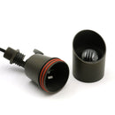 AL01B Outdoor Brass MR16 Up Light, inside socket display