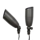 AL02B Outdoor Brass MR16 Up Light, side view