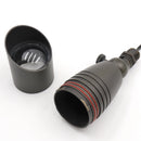 AL02B Outdoor Brass MR16 Up Light, shroud unscrewed