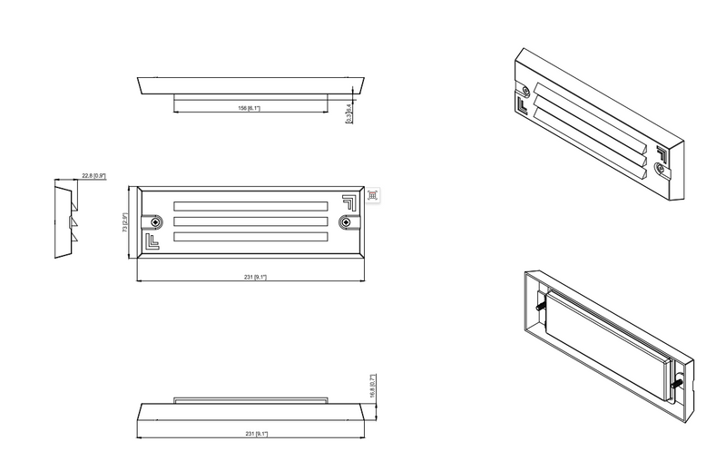IDL03B INTEGRATED 9INCHES DECK LIGHT